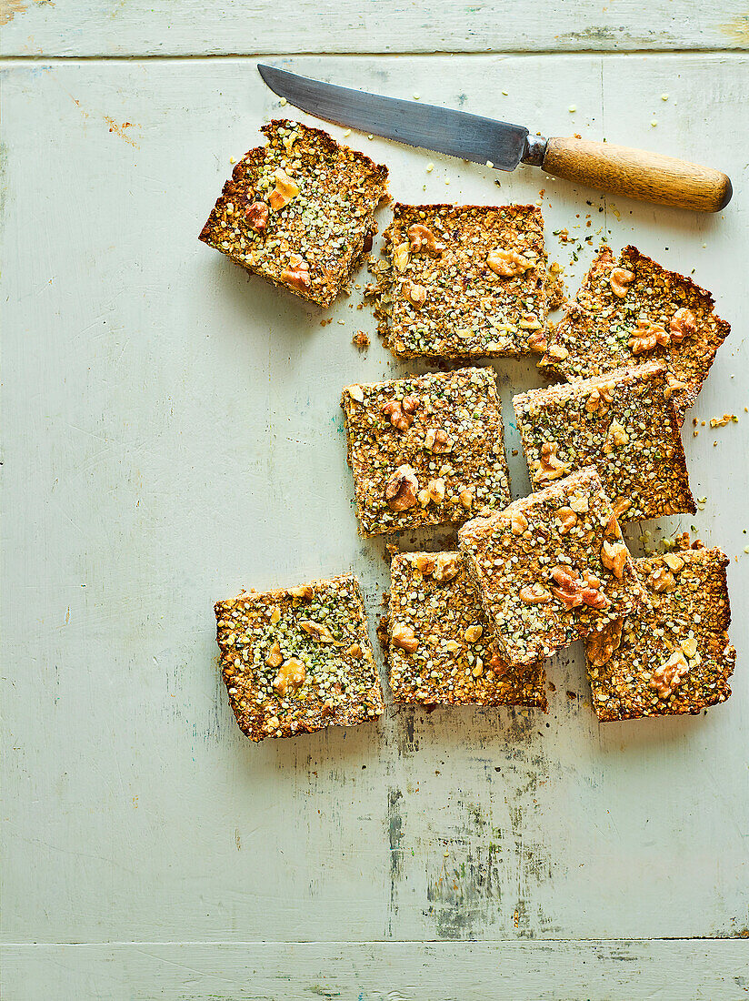 Vegane Dattel-Walnuss-Flapjacks