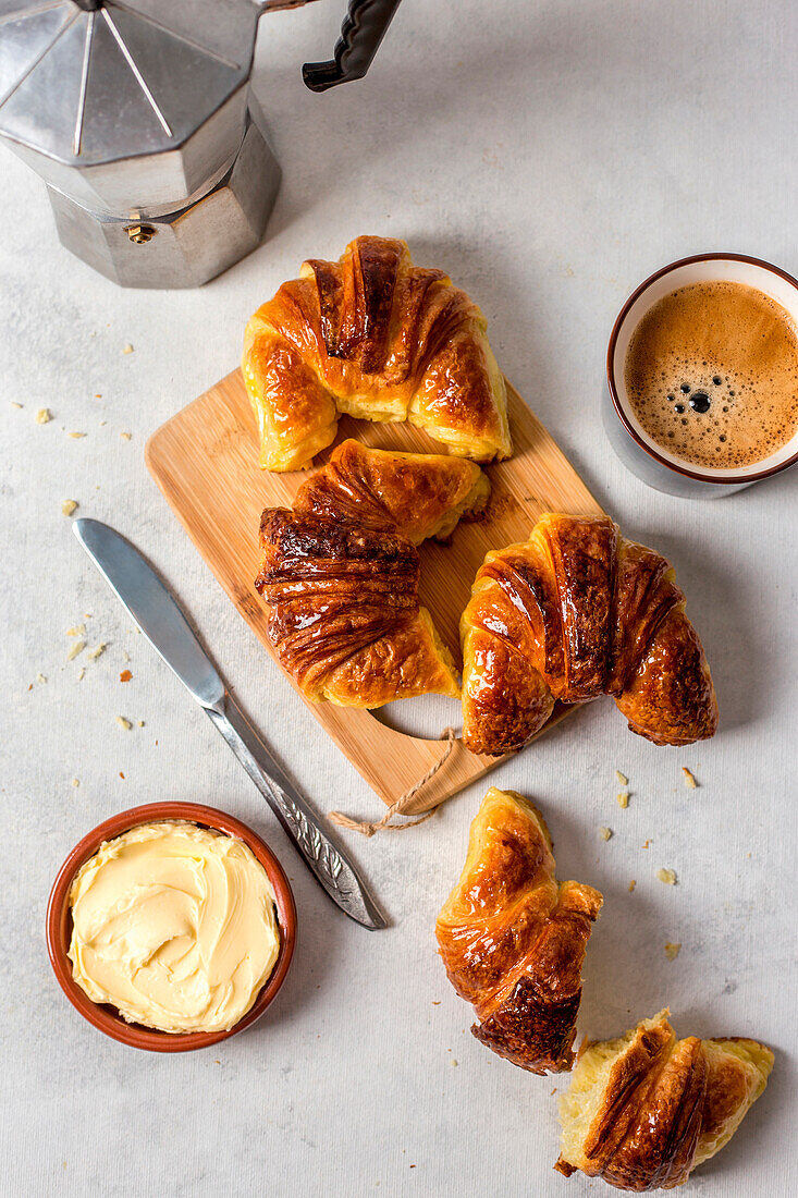 Croissant zum Kaffee