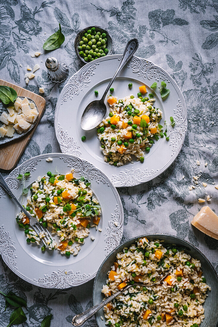 Light vegetable risotto