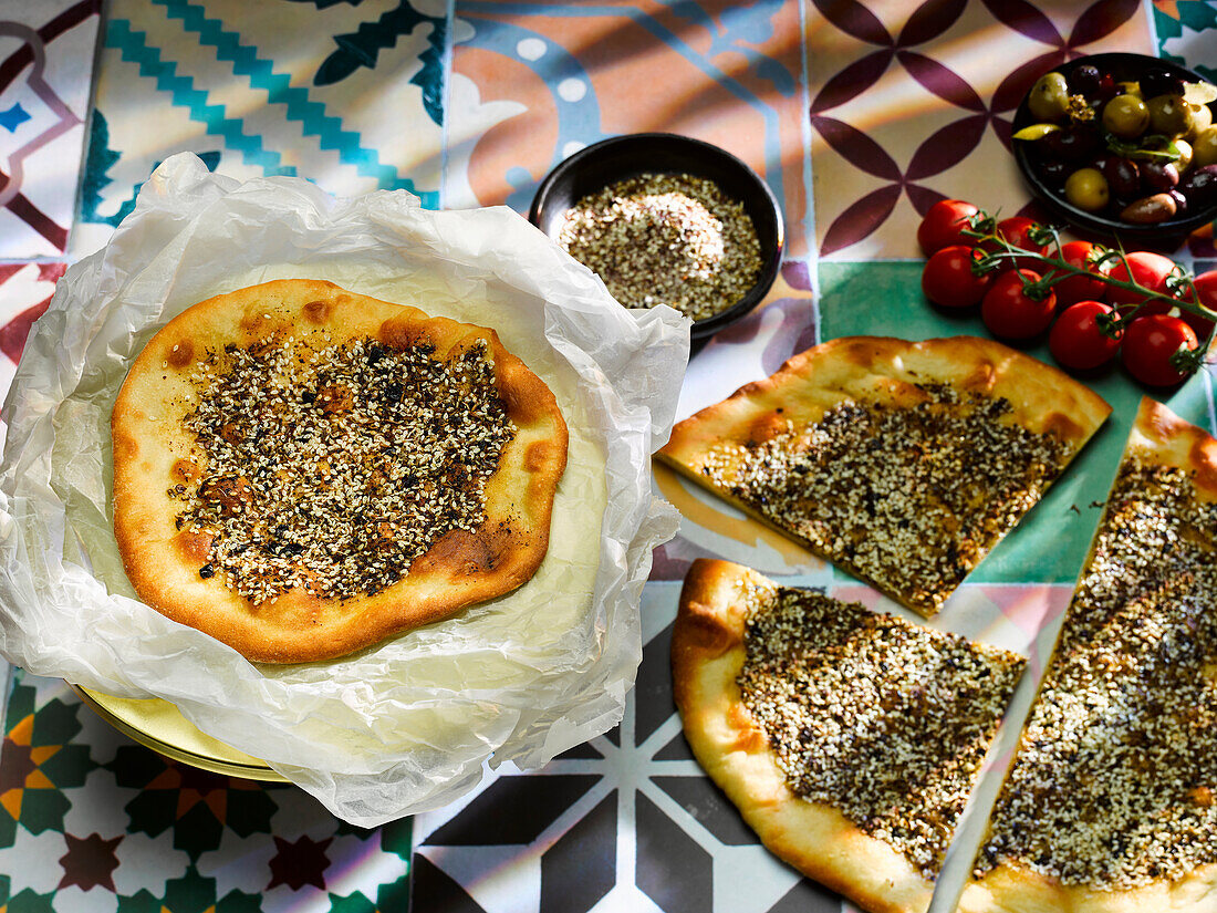 Manakish (Lebanese flatbread)
