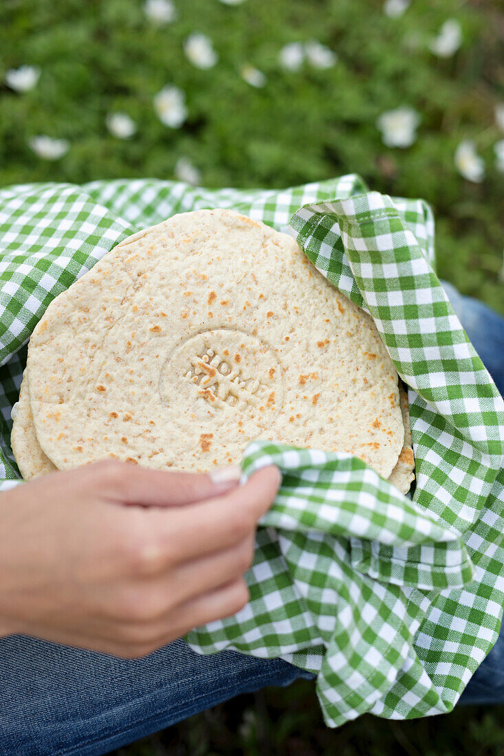 Homemade unleavened bread