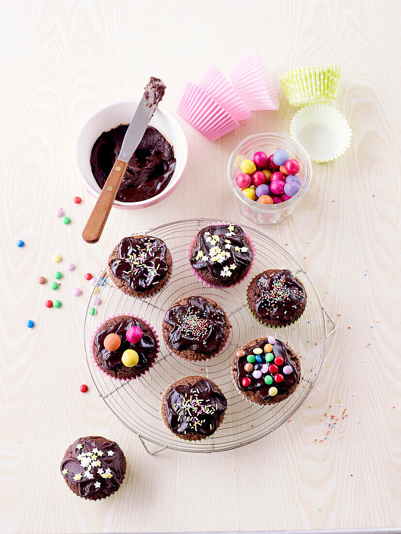 Chocolate fudge cupcakes