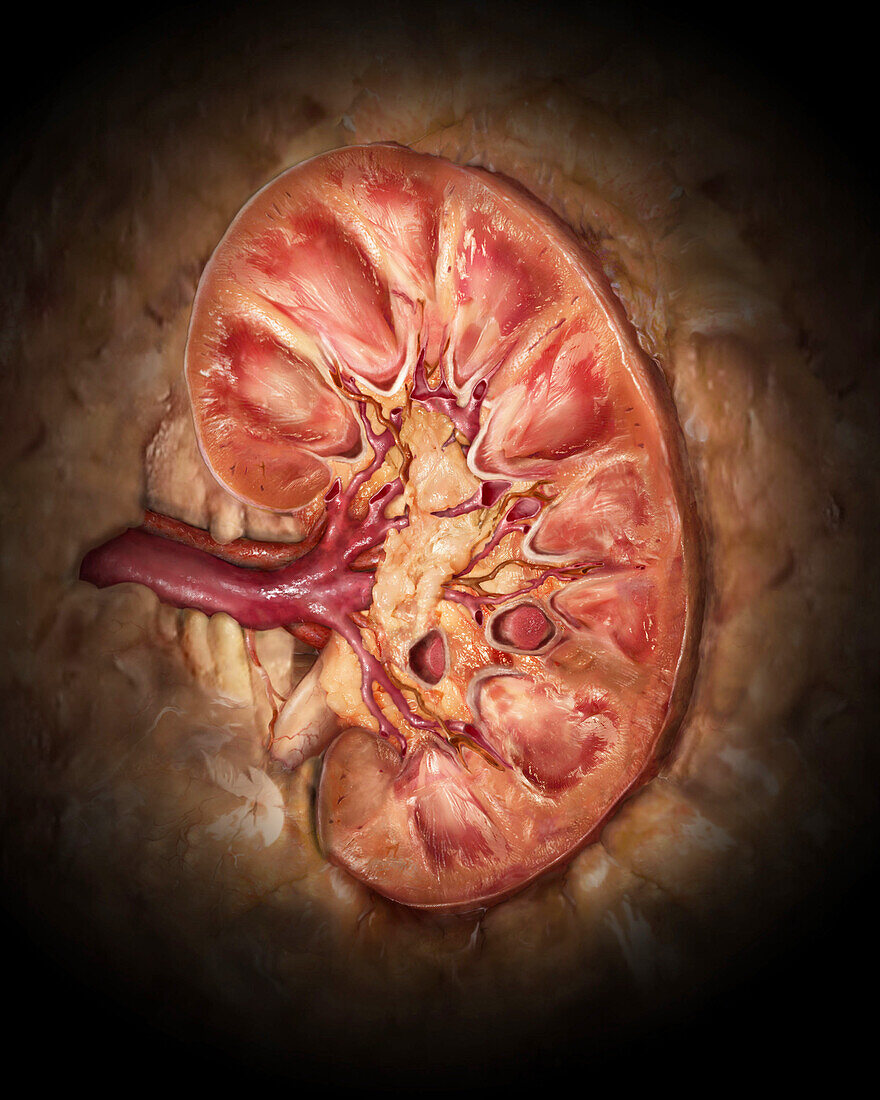 Healthy Kidney, Coronal Section
