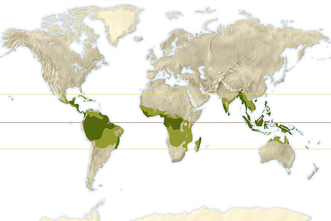 Distribution of tropical climate
