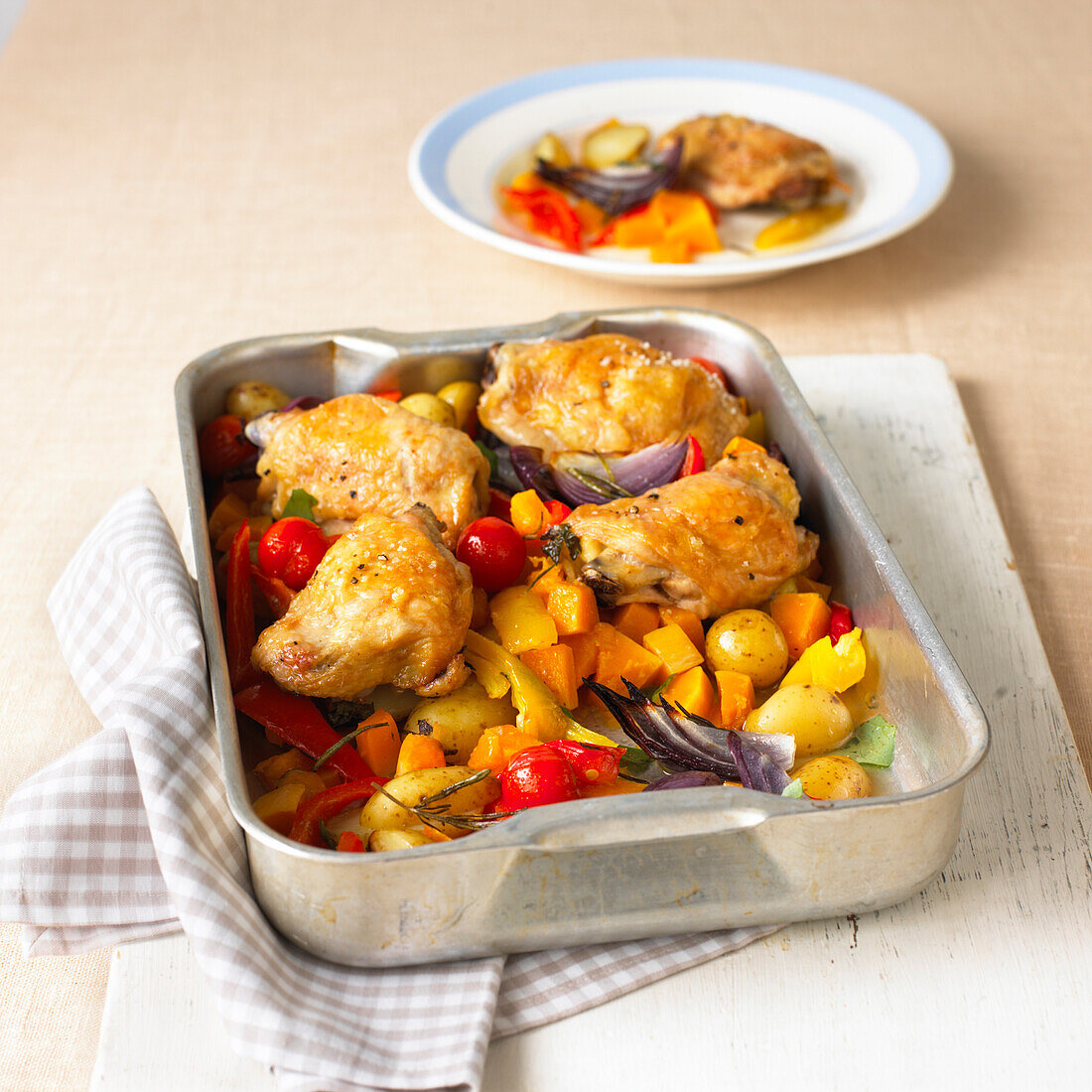 Italian braised chicken and vegetables