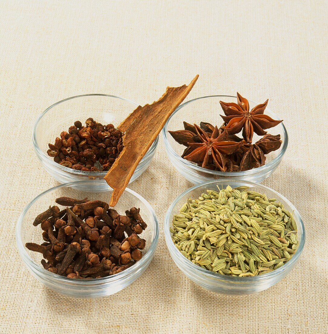 Ingredients for five-spice powder