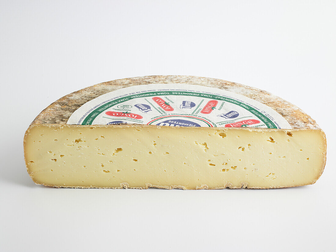 Italian toma piemontese PDO cow's milk cheese