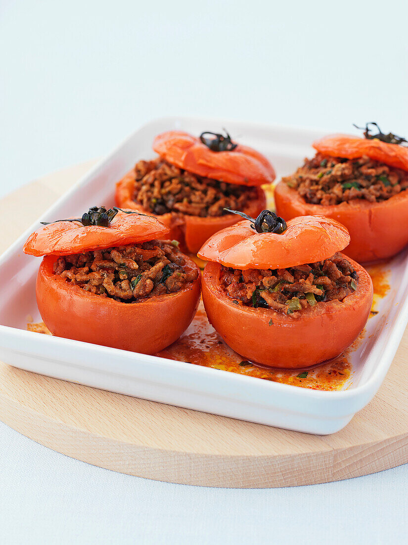 Greek stuffed tomatoes