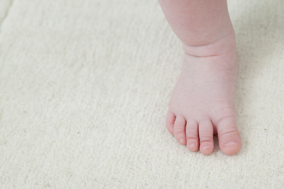 Baby boy's foot