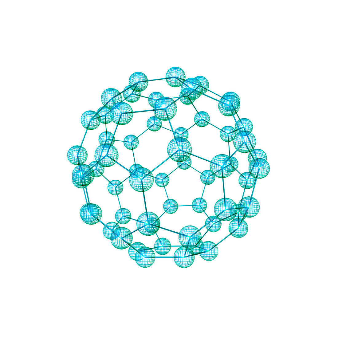 Buckminsterfullerene, illustration