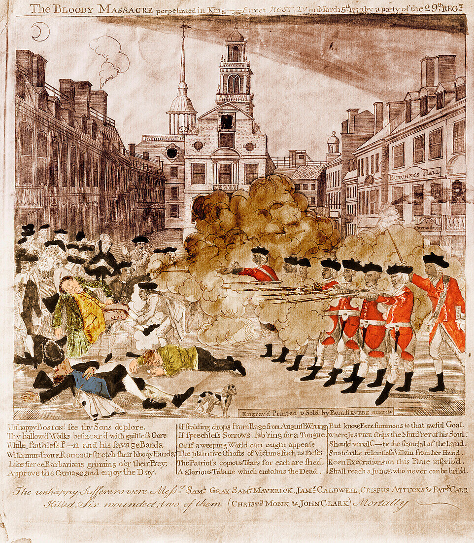 Boston Massacre, 1770