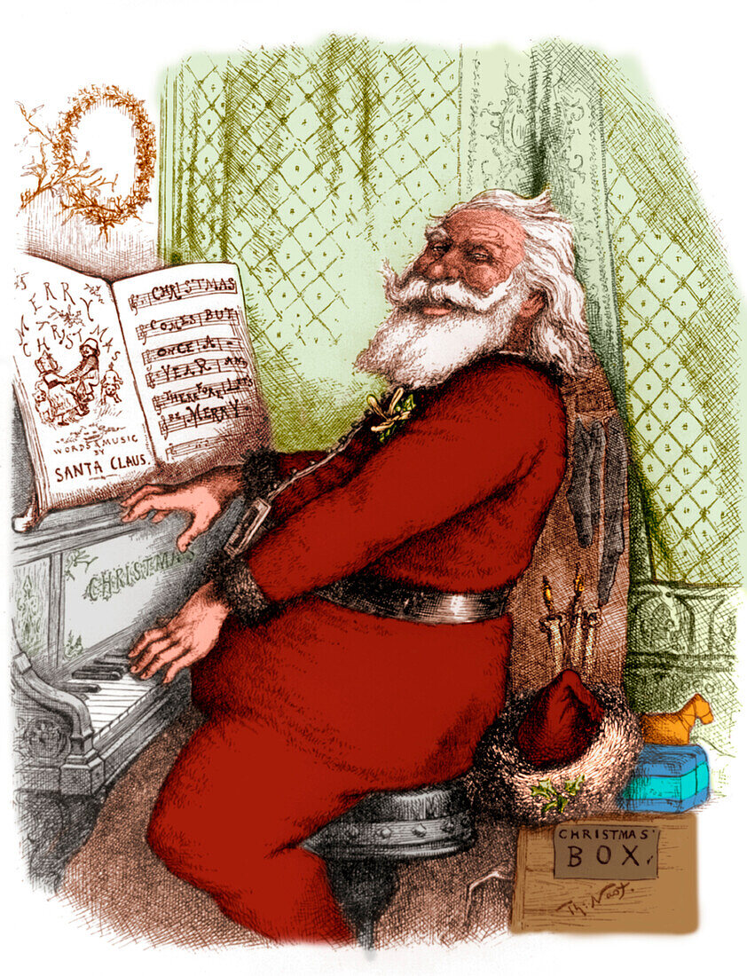 He's a jolly good fellow Santa Claus, 1889