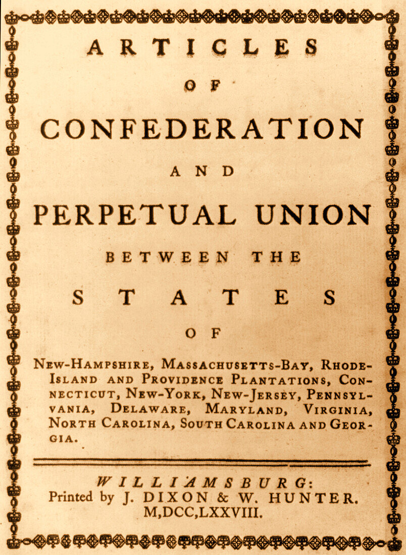 Articles of Confederation, 1777