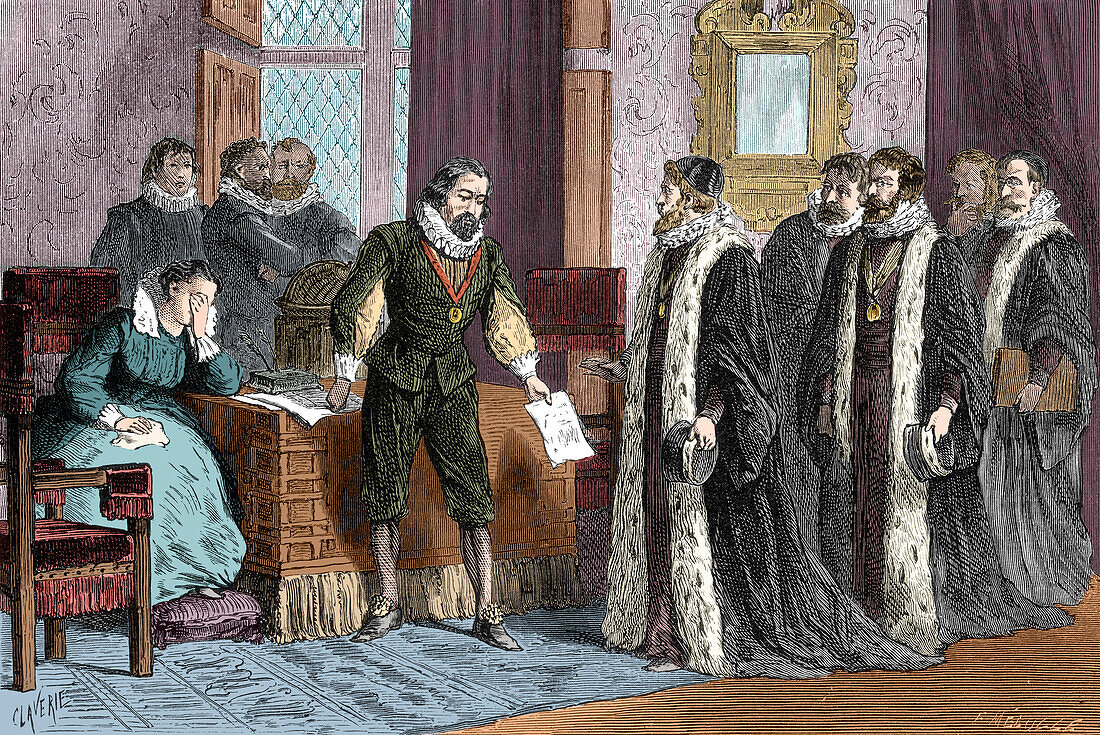 Francis Bacon confesses to parliament, 1621