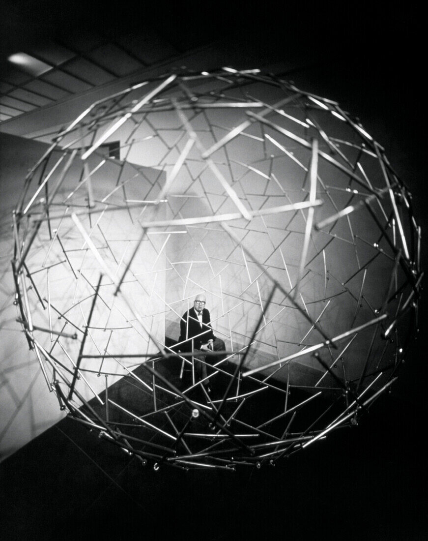 Buckminster Fuller with Geodesic Dome, 1959