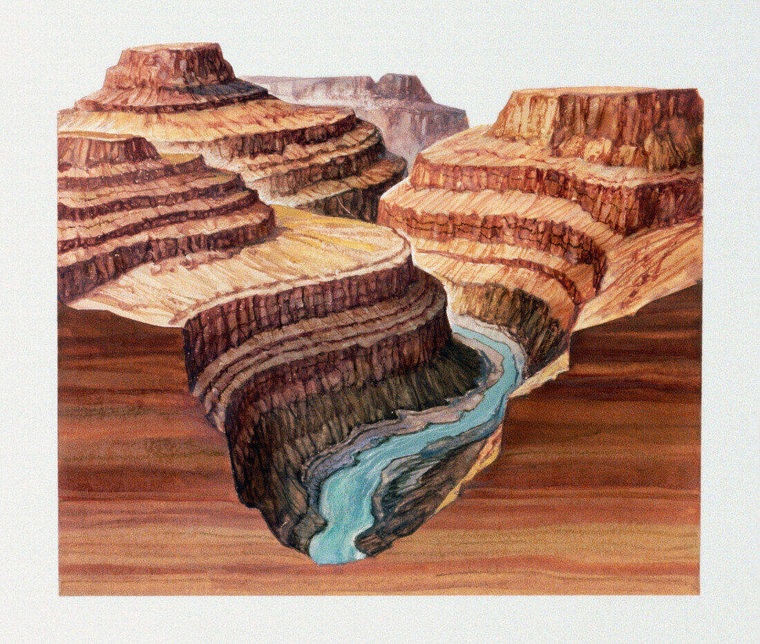 Grand canyon, illustration