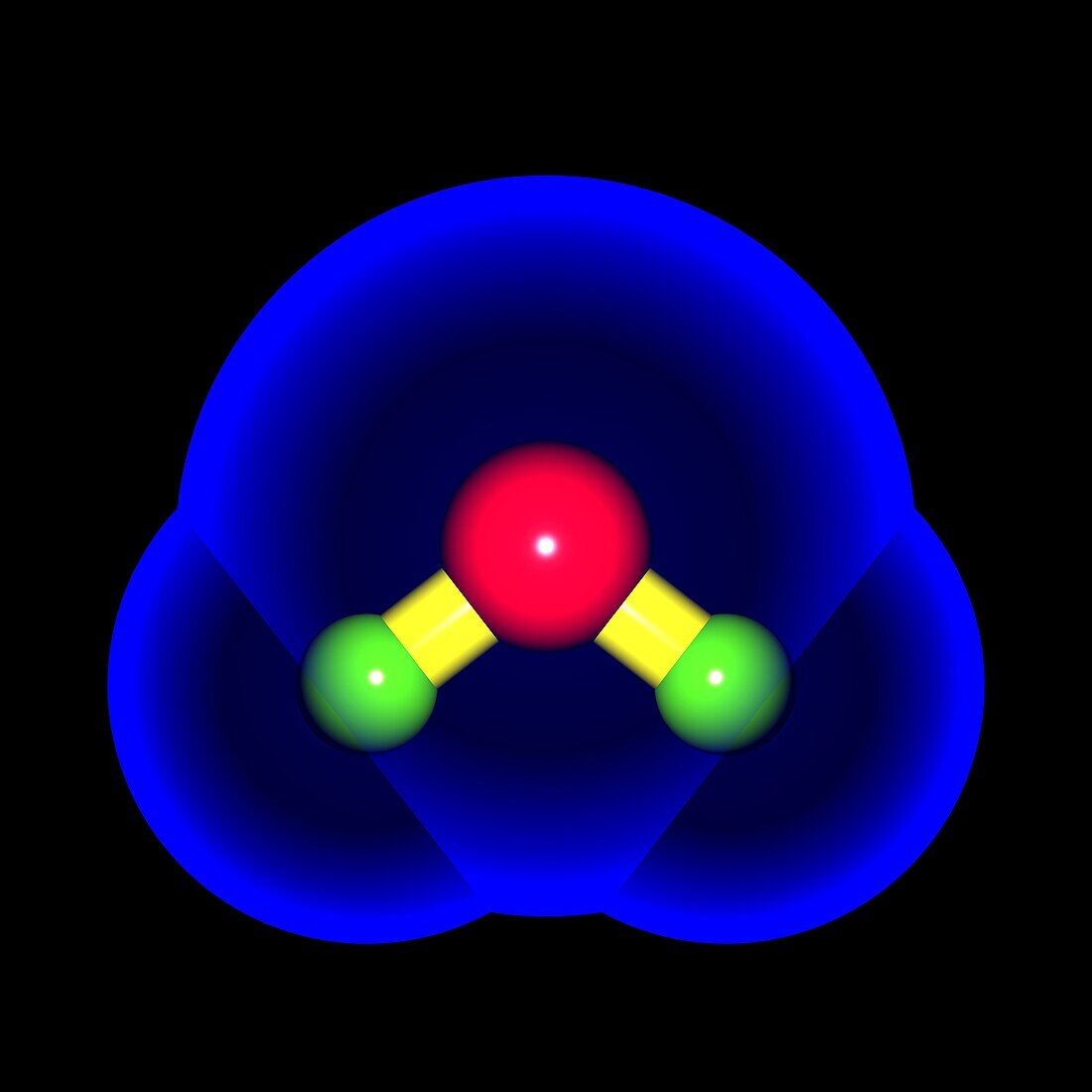 Water molecule, illustration