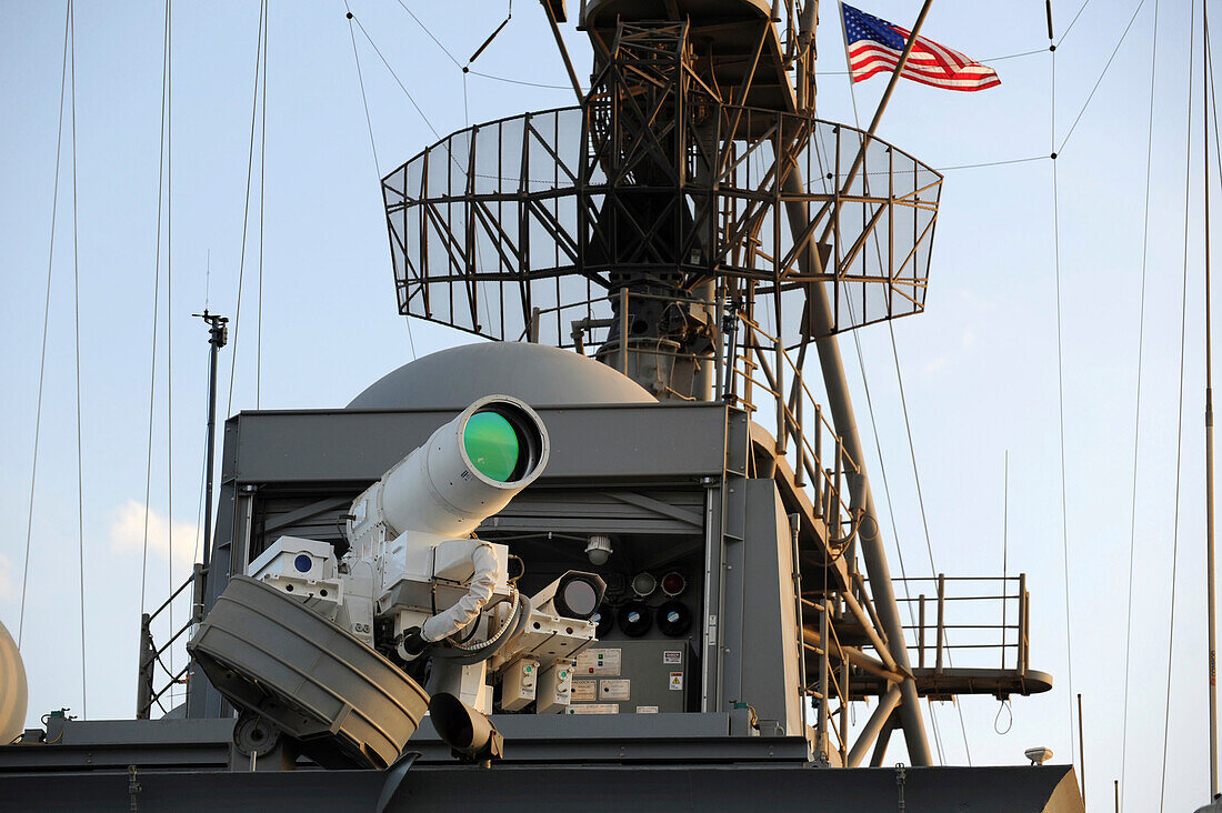 Laser Weapon System aboard USS Ponce