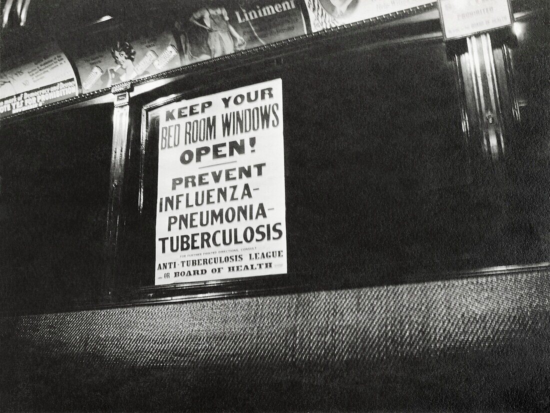 Public health poster during Spanish flu pandemic, USA