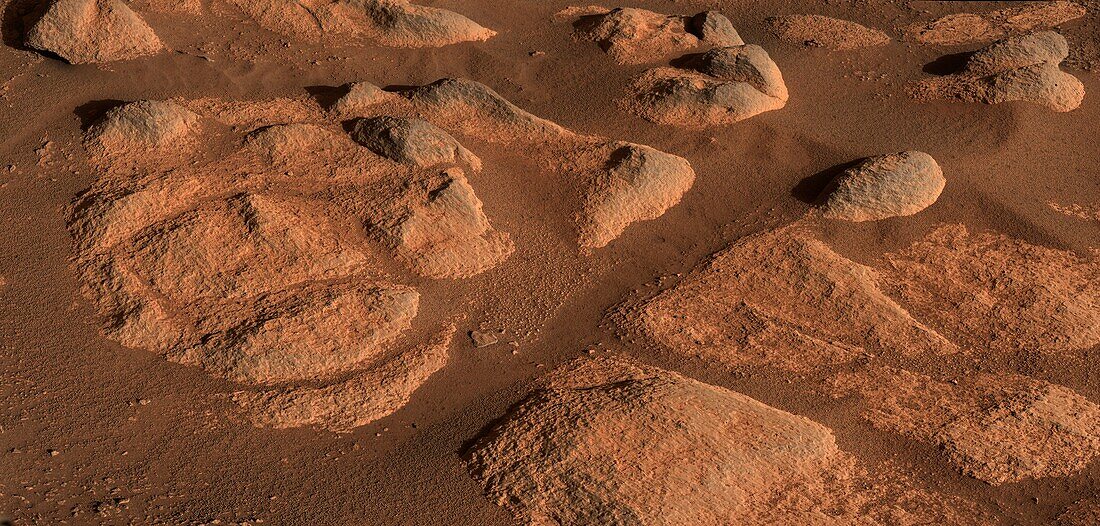Rocks on Mars, Mastcam-Z image