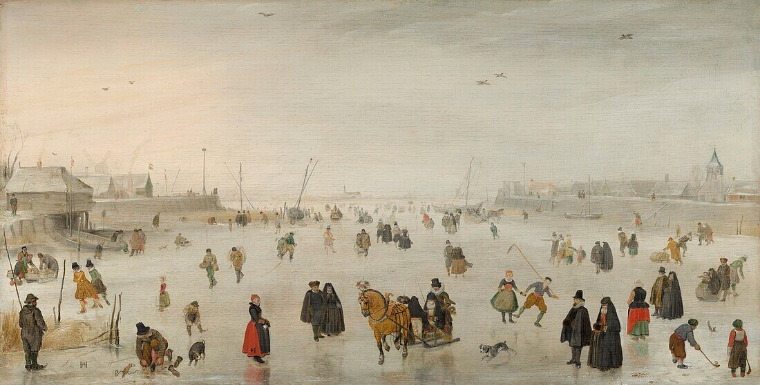 A Scene on the Ice, c1625