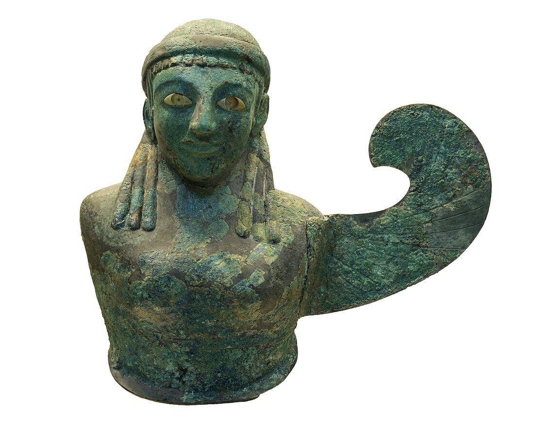 Bronze Female winged figure.