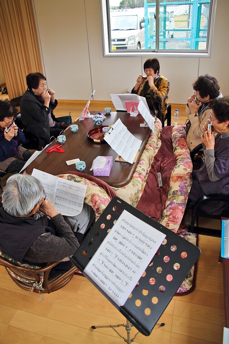 Community centre music group, Fukushima, Japan