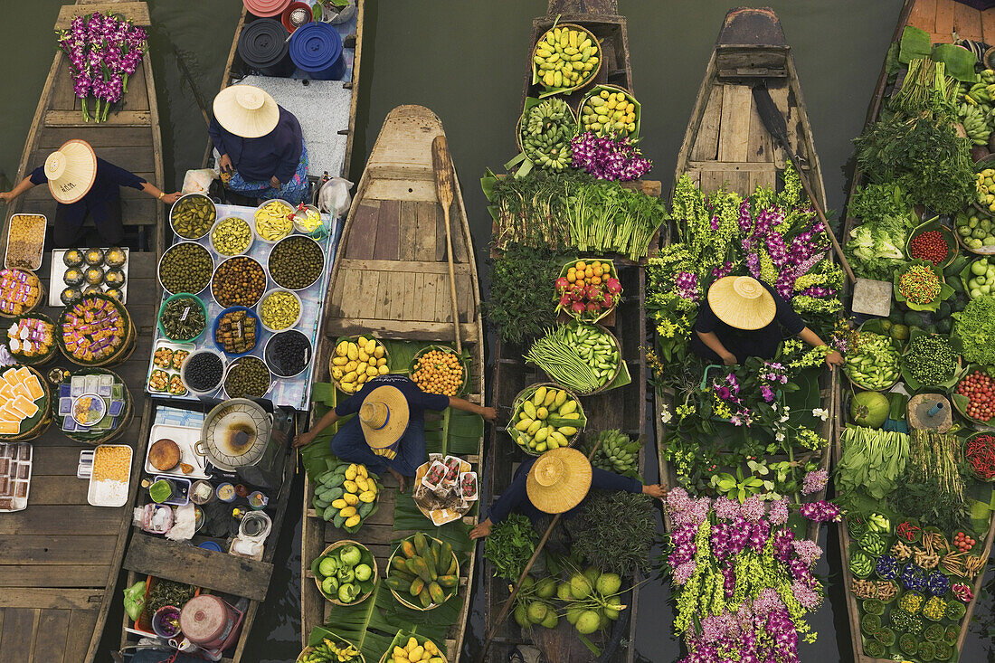 Boat on canal in Bangkok