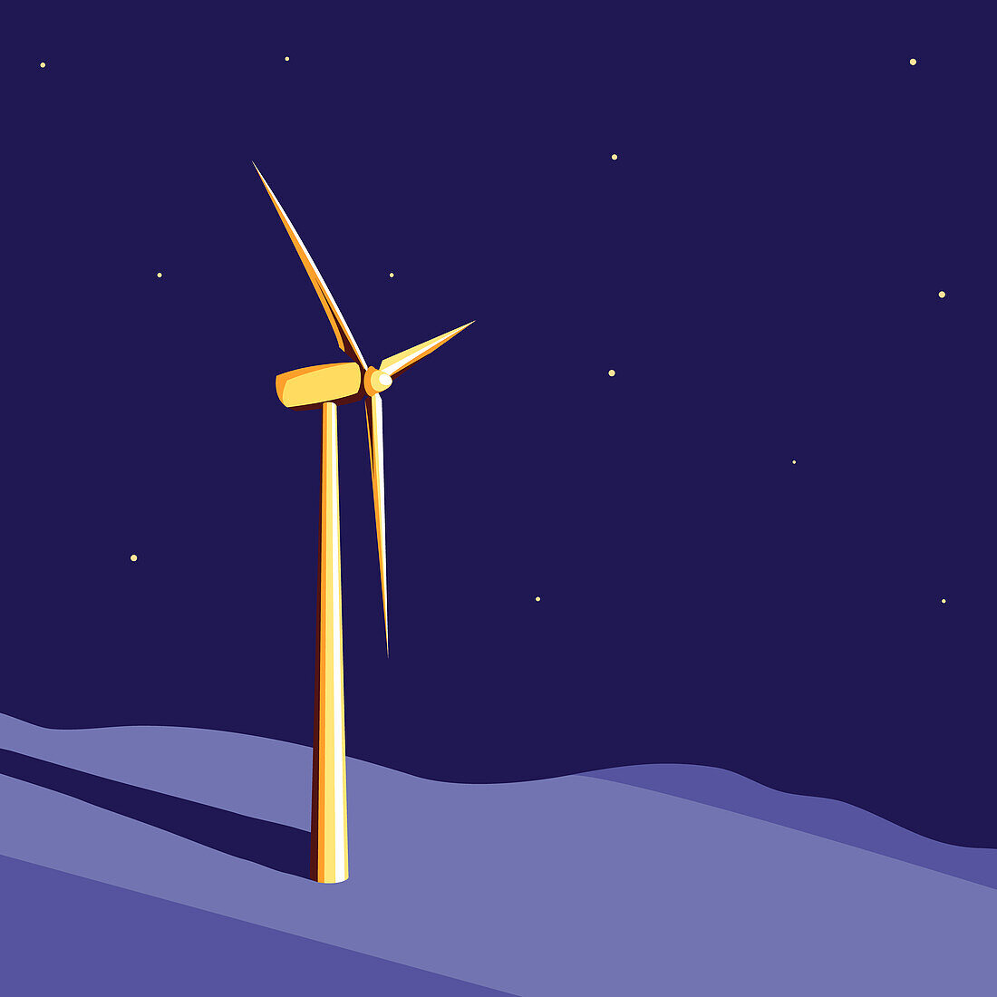 Renewable energy, conceptual illustration