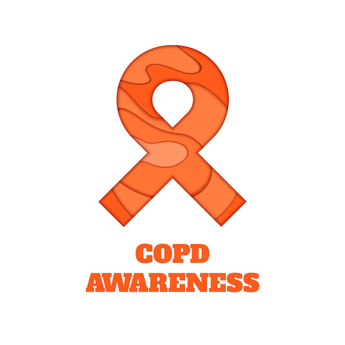 COPD awareness, illustration