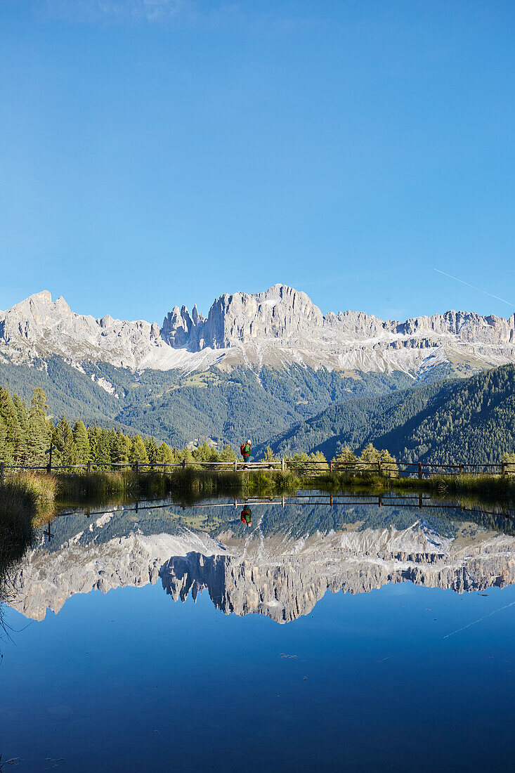 Pfitschertal valley with a mountain lake, South Tyrol, Italy