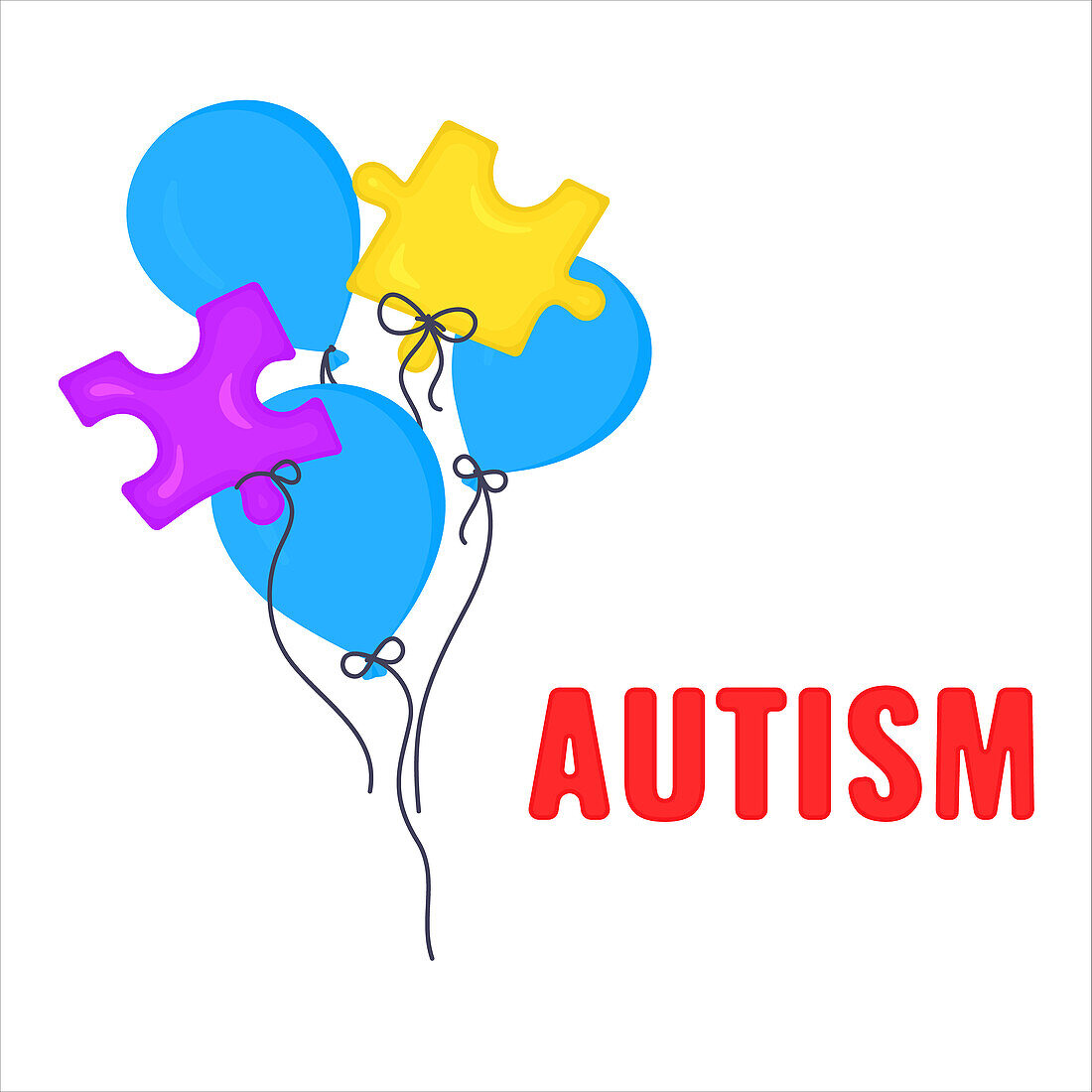 Autism, conceptual illustration