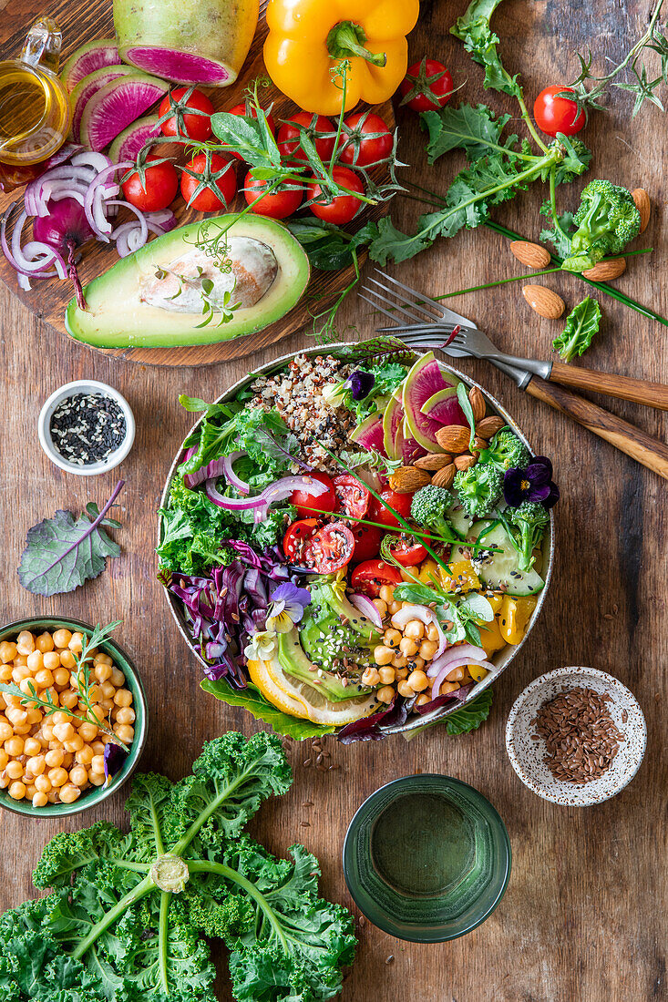 Rainbow healthy bowl