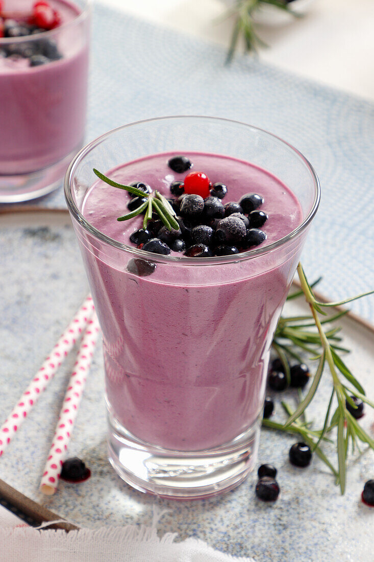 Blueberry milkshake