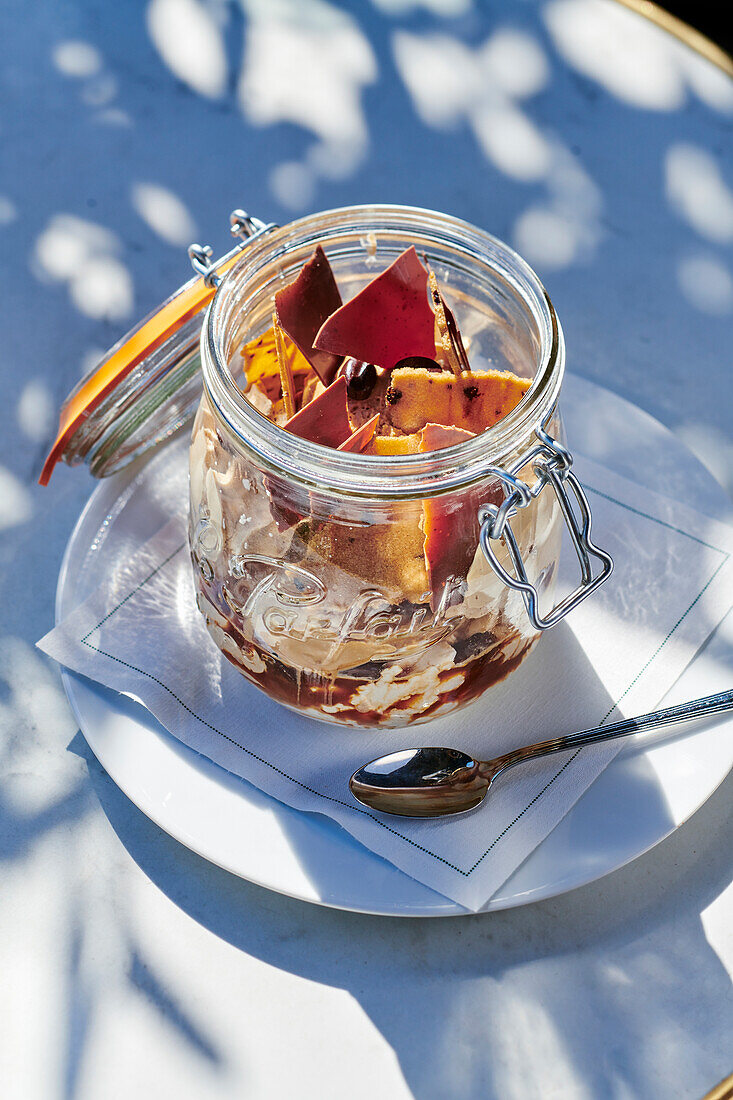 Café Liégeois in a glass