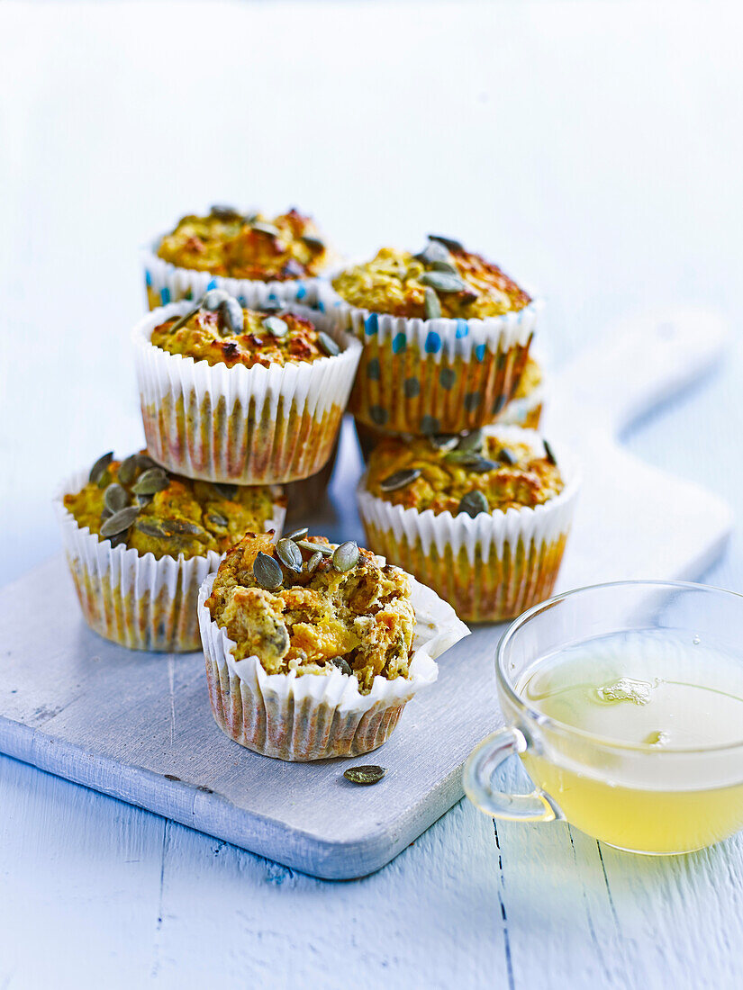 Quinoa and apricot muffins