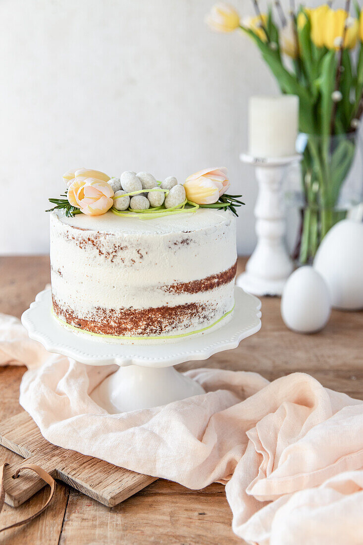 Lemon Rosemary Easter Cake