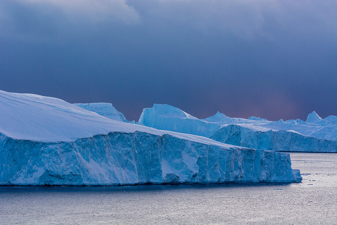 Icebergs in Ilulissat icefjord