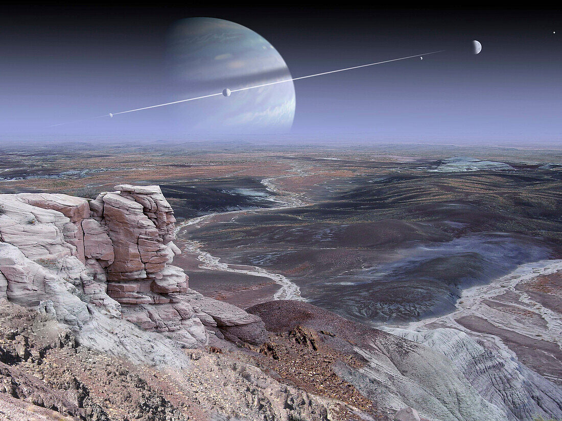 Exoplanet Upsilon Andromeda d, illustration