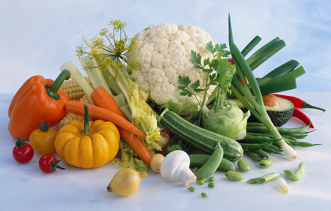 Still life of vegetables