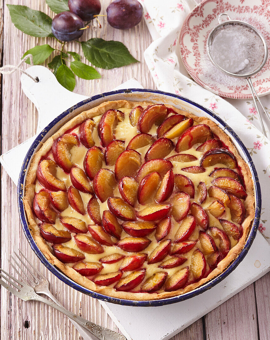 Alsatian plum tart