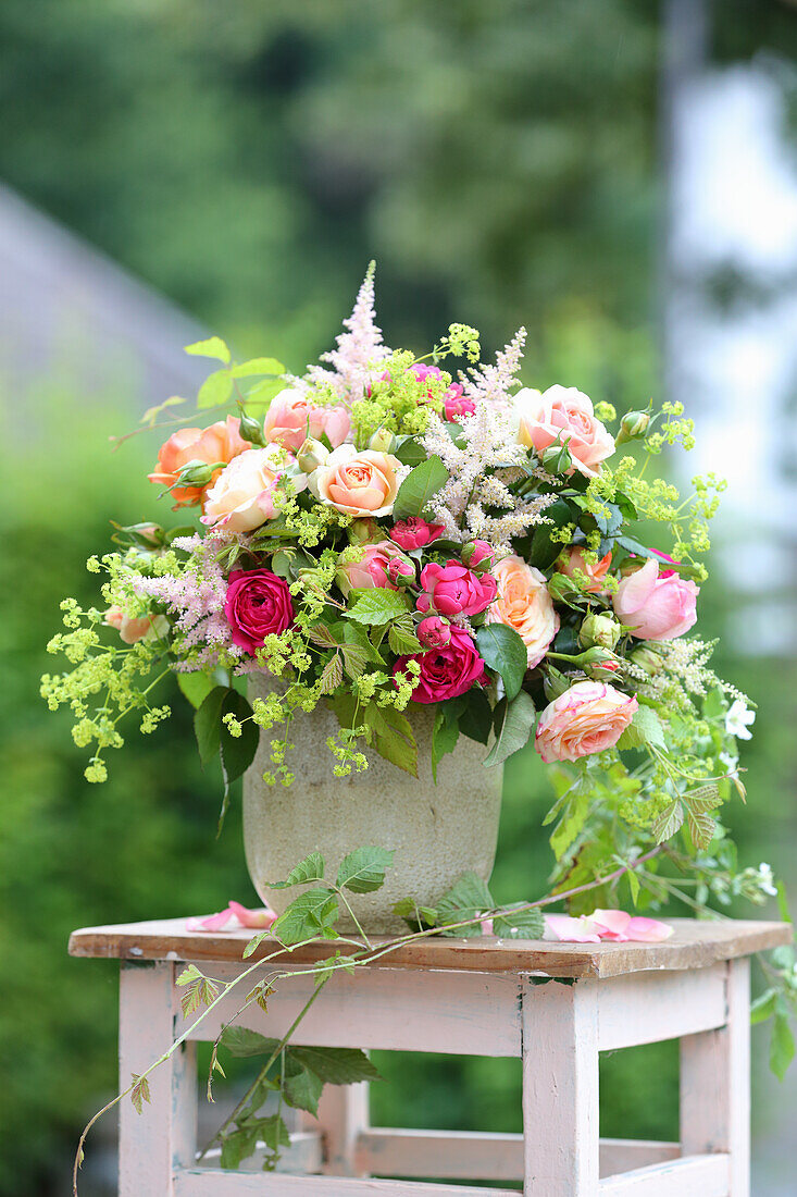 Romantic rose bouquet