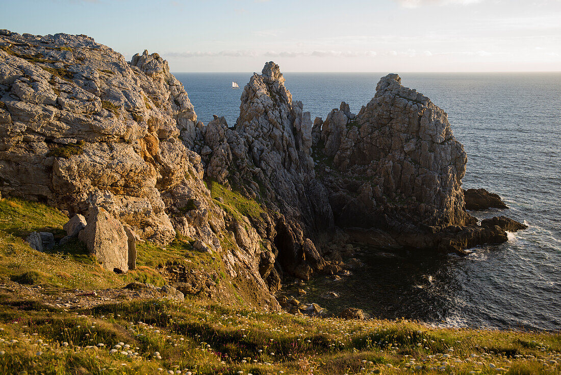 Tas de Pois, Pointe de Pen Hir, Crozon Halbinsel, Presqu ile de Crozon, Finistere, Bretagne, Frankreich