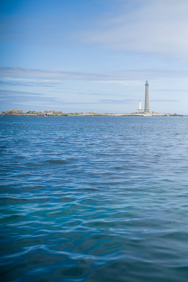 Lighthouse, Phare de L'Ile vierge, Ile Vierge, Plouguerneau, Finistere, Brittany, France