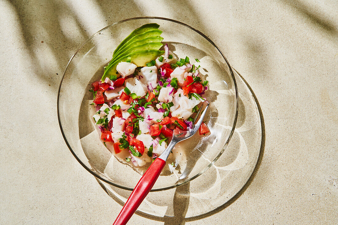 Ceviche – fish in lime juice from Mexico