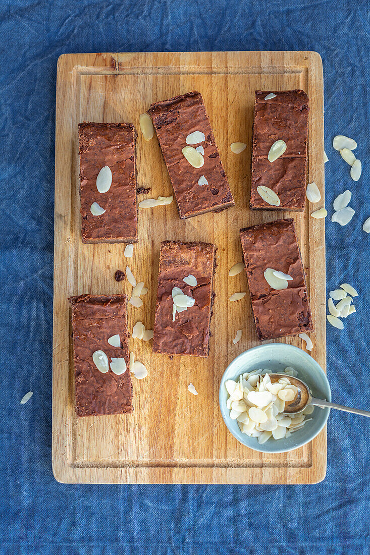 Brownies mit Mandelblättchen