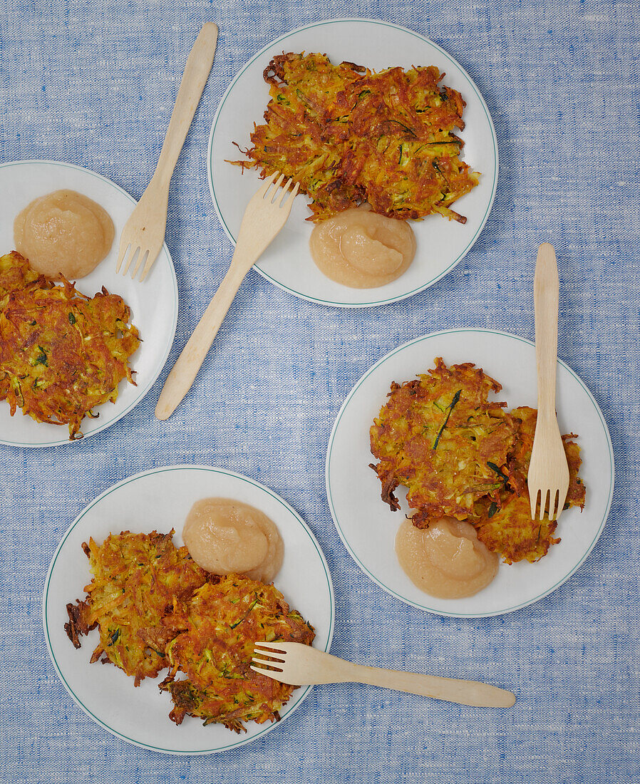 Vegane Reibekuchen mit Apfelmark