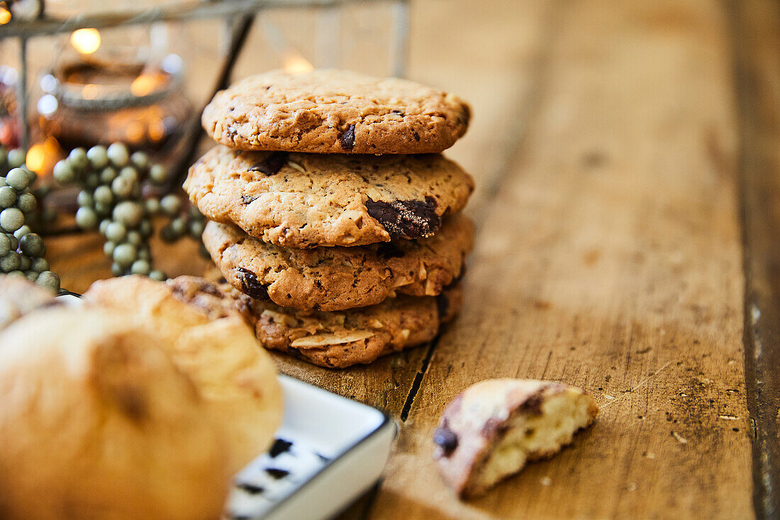 Mandel-Schoko-Cookies