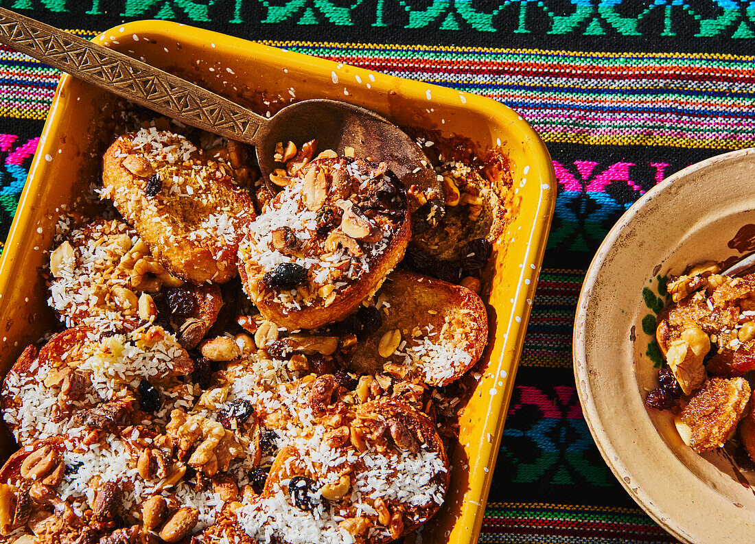 Capirotada - Mexican bread pudding