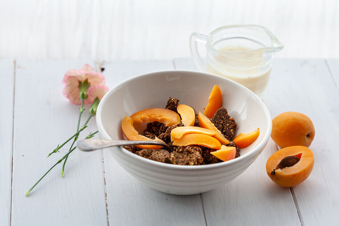 Granola with apricots